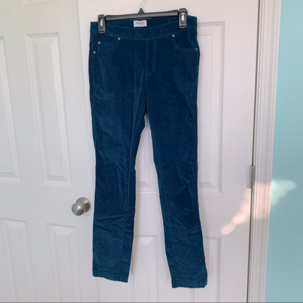 Pajama jeans‎ teal blue corduroy jeans size small